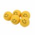Ebi Coockoo Keep On Smiling Ball Cat Chase & Chew Toy - Yellow/3.5cm