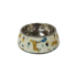 NutraPet trapet Applique Melamine Round Bowl Sets Camel White ,S: 14*4.5 cms 160/5.4 ml/oz
