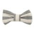 Mutts & Hounds Flint Stripe Bow Tie for Dogs 10x6cm
