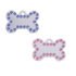 GoScribe Pet Tag Swarovski Silver Bone Tags